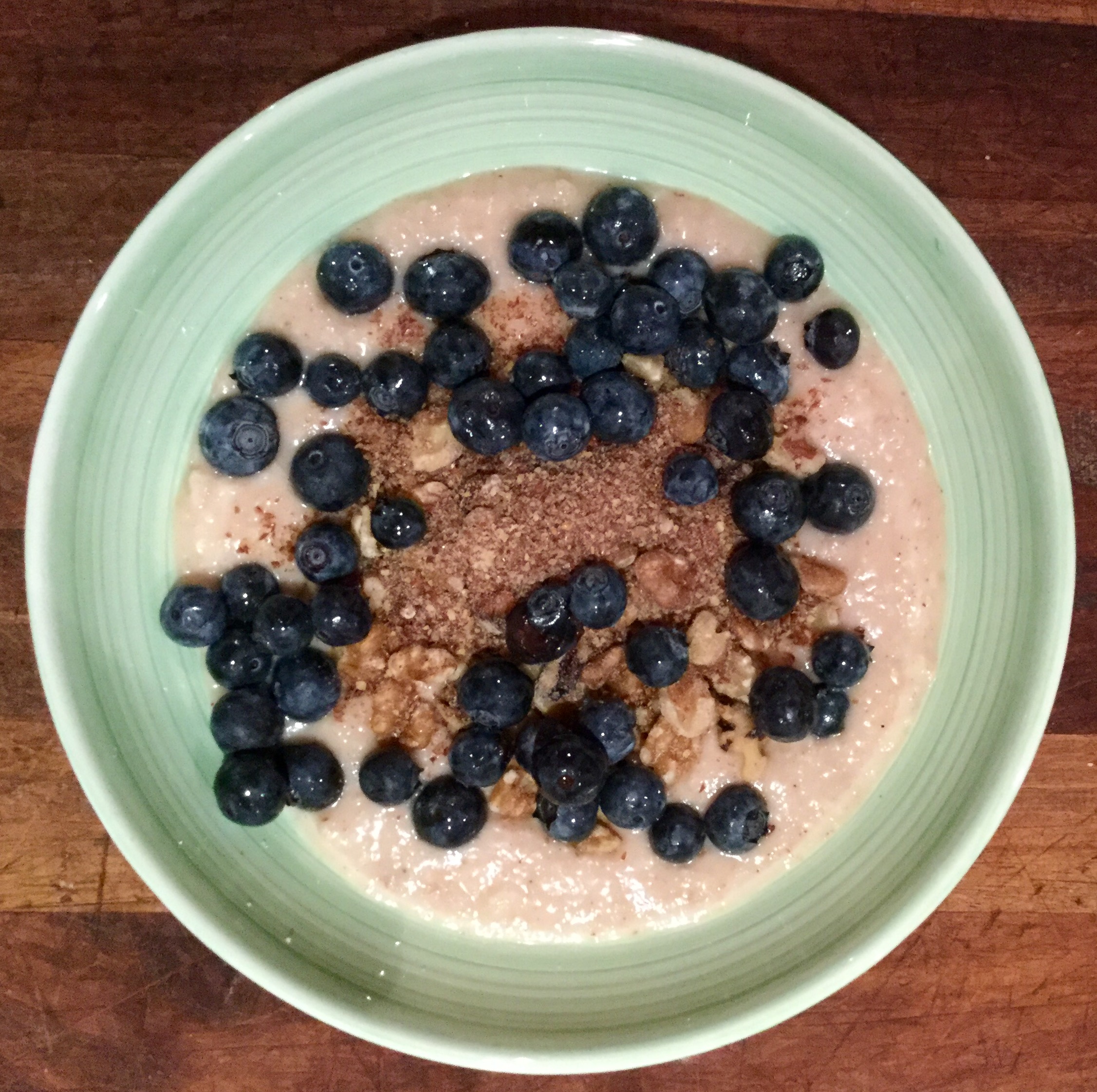 Nutrition for You Blueberry, walnut & cinnamon porridge